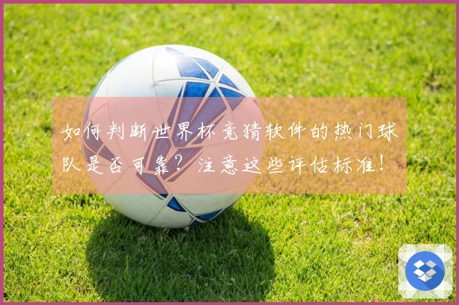如何判断世界杯竞猜软件的热门球队是否可靠？注意这些评估标准！