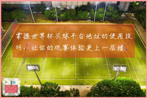 掌握世界杯买球平台地址的使用技巧，让你的观赛体验更上一层楼